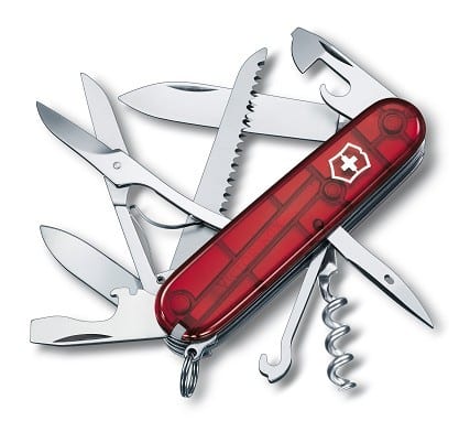 Victorinox Huntsman - transparentný červený 1