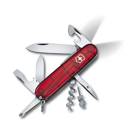 Victorinox Spartan Lite - transparentný červený 1