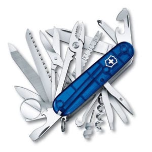 Victorinox SwissChamp - transparentný modrý 1