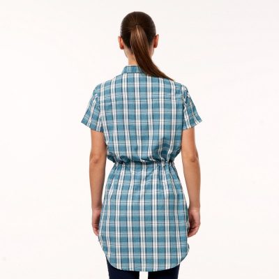 Alternative view of Dámska košeľa voľnočasová krátky rukáv dlhý štýl LEWINA