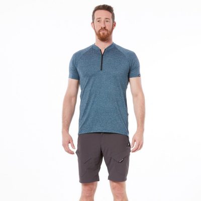 Pánske cyklistické tričko s polovičným zipsom MASDY