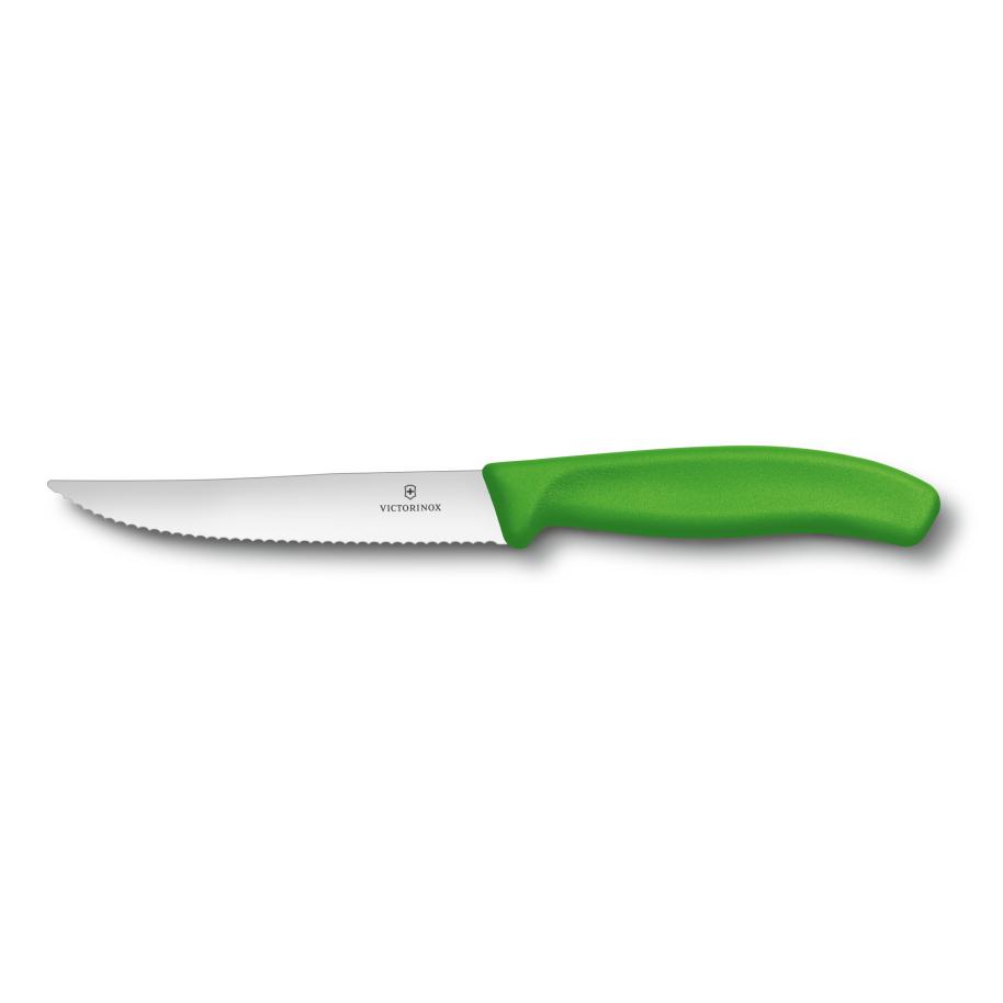 Victorinox Nôž na steak a pizzu 12 cm - zelený 1