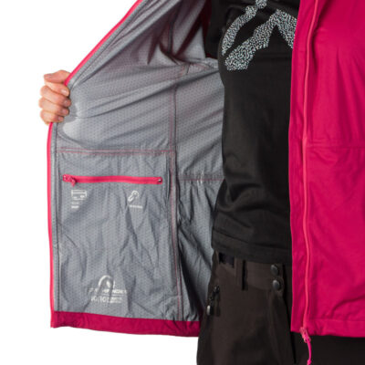 Dámska nepremokavá multišportová bunda zbaliteľná 2.5L NORTHKITPRO1 19