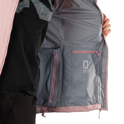 Dámska nepremokavá multišportová bunda zbaliteľná 2.5L NORTHKITPRO1 35