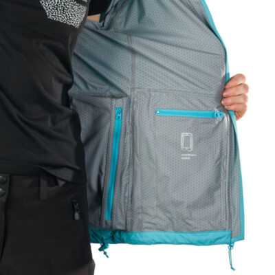 Dámska nepremokavá multišportová bunda zbaliteľná 2.5L NORTHKITPRO1 57