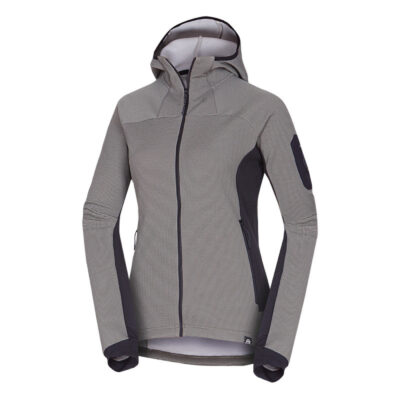 Dámsky fleecový melanžový sveter s kapucňou MARCELLA 7