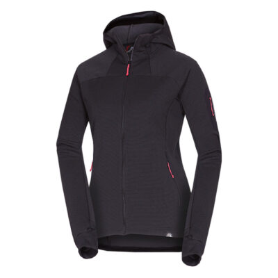 Dámsky fleecový melanžový sveter s kapucňou MARCELLA 13