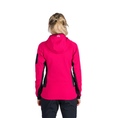 Dámsky fleecový melanžový sveter s kapucňou MARCELLA 5