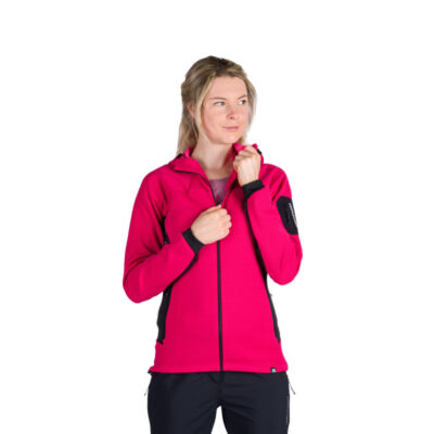 Dámsky fleecový melanžový sveter s kapucňou MARCELLA 6