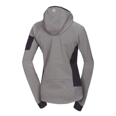 Dámsky fleecový melanžový sveter s kapucňou MARCELLA 8