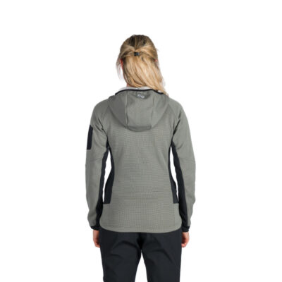 Dámsky fleecový melanžový sveter s kapucňou MARCELLA 9