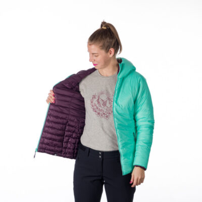 Dámska obojstranná bunda zbaliteľná zatepľovacia JANET 6