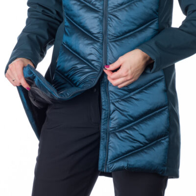 Dámska hybridná zateplená bunda predĺženého strihu MARGIE 13