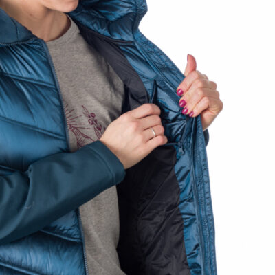 Dámska hybridná zateplená bunda predĺženého strihu MARGIE 15