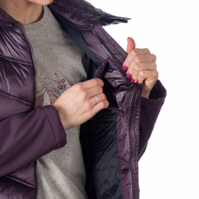 Dámska hybridná zateplená bunda predĺženého strihu MARGIE 5