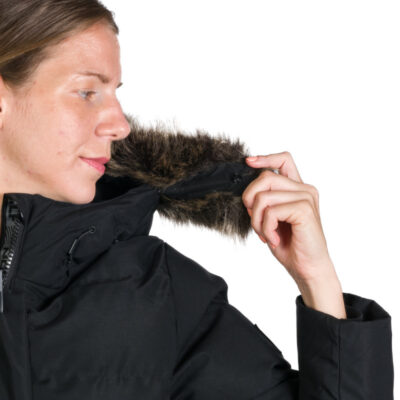 Dámska športová bunda zateplená predĺženého strihu RHEA 7