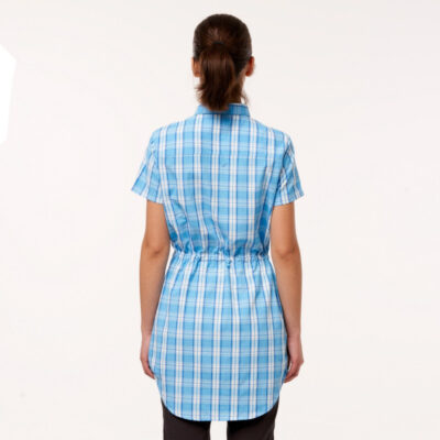 Dámska košeľa voľnočasová krátky rukáv dlhý štýl LEWINA 7