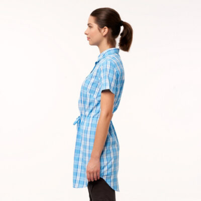 Dámska košeľa voľnočasová krátky rukáv dlhý štýl LEWINA 8