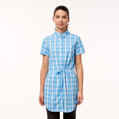 Dámska košeľa voľnočasová krátky rukáv dlhý štýl LEWINA 6