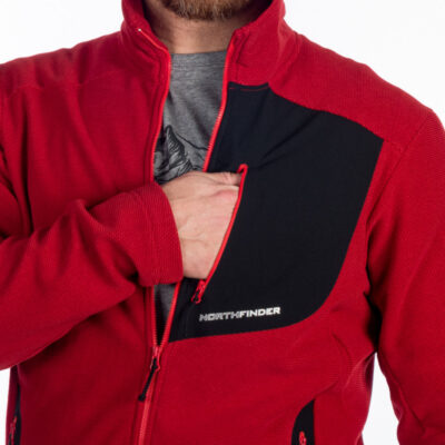 Pánska fleecová mikina melanžová BOB 28