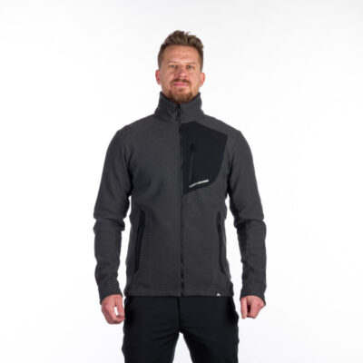 Pánska fleecová mikina melanžová BOB 3