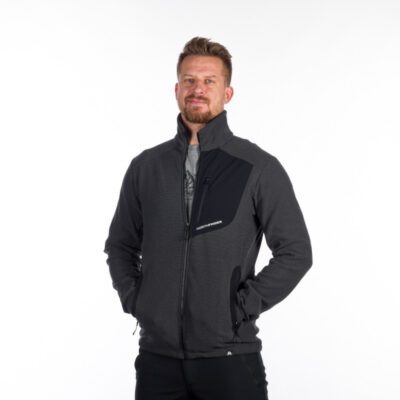 Pánska fleecová mikina melanžová BOB 7