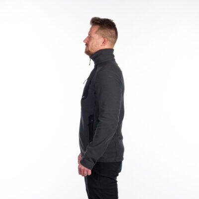 Pánska fleecová mikina melanžová BOB 8