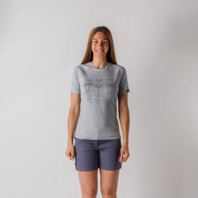 Dámske aktívne tričko s potlačou z recyklovaných vlákien MADELEINE 12