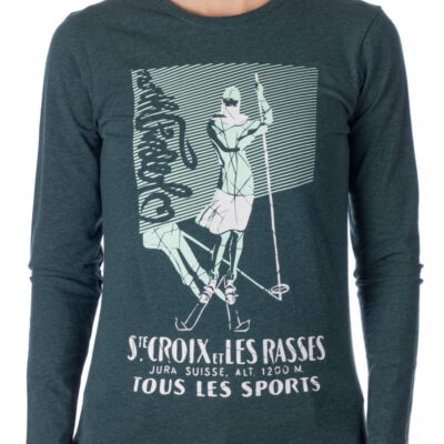 Dámske priedušné tričko s potlačou a vysokým podielom bavlny FAYE 10