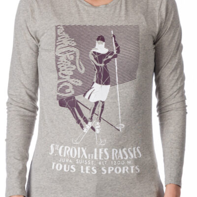 Dámske priedušné tričko s potlačou a vysokým podielom bavlny FAYE 7