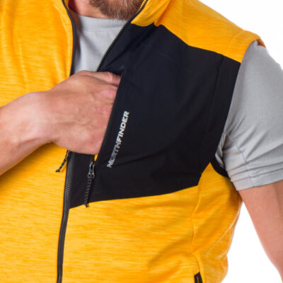 Pánska flísová vesta melanžová GUY 20