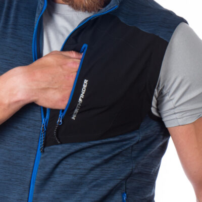 Pánska flísová vesta melanžová GUY 28