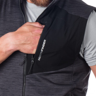 Pánska flísová vesta melanžová GUY 36