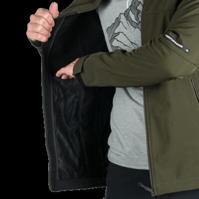 Pánska travel softshellová bunda 3L s odnímateľnou kapucňou ANTONI 54