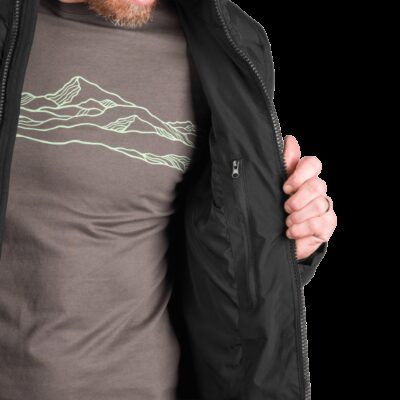 Pánska mestská zateplená bunda kombinovaná so softshellom STRIBOG 16