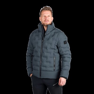 Pánska mestská zateplená bunda kombinovaná so softshellom STRIBOG 9