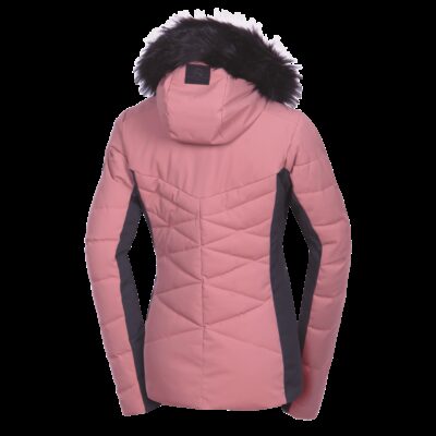 Dámska lyžiarska trendy zateplená bunda s kožušinou ABIGAYLE 18