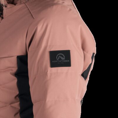 Dámska lyžiarska trendy zateplená bunda s kožušinou ABIGAYLE 19