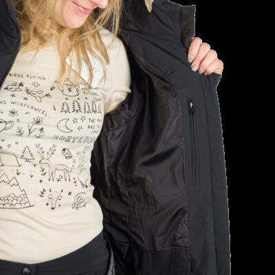 Dámska lyžiarska trendy zateplená komfortná bunda ABIGALE 28