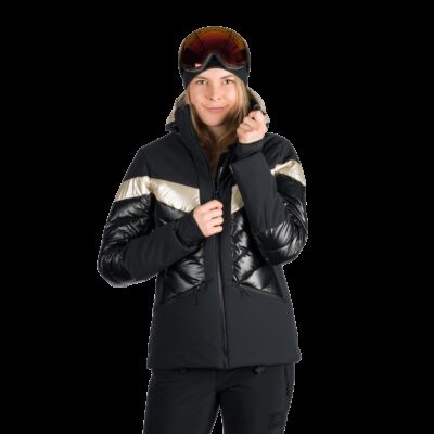 Dámska lyžiarska trendy zateplená komfortná bunda ABIGALE 34