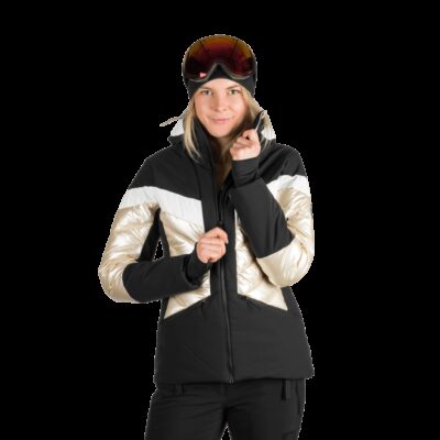 Dámska lyžiarska trendy zateplená komfortná bunda ABIGALE 46