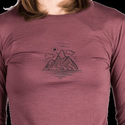 Dámske dlhorukávové tričko z merino zmesi AILA 3