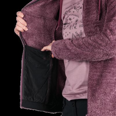 Dámsky outdoor flísový sveter v melanžovom štýle LACY 15