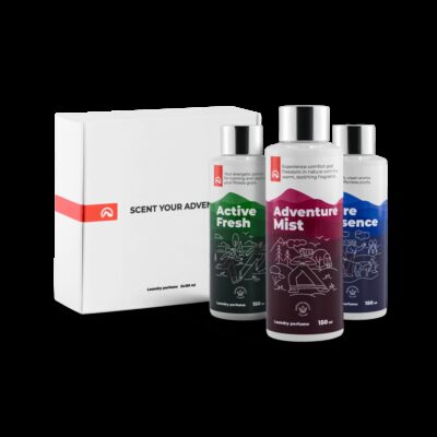 Darčekový set 3 parfumov na pranie 150 ml: ACTIVE FRESH + ADVENTURE MIST + PURE ESSENCE