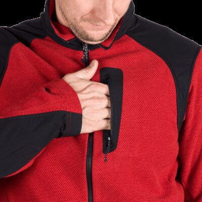 Pánsky trekingový technický sveter so spevnenými čásťami SZYMON 37