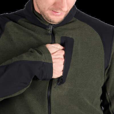 Pánsky trekingový technický sveter so spevnenými čásťami SZYMON 44