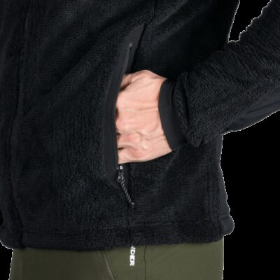 Pánsky sherpa flísový sveter so spevnenými částmi MIKOLAJ 9