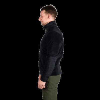 Pánsky sherpa flísový sveter so spevnenými částmi MIKOLAJ 10