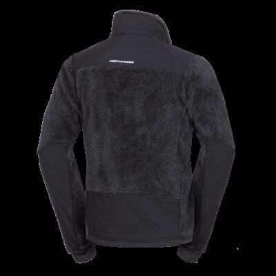 Pánsky sherpa flísový sveter so spevnenými částmi MIKOLAJ 12