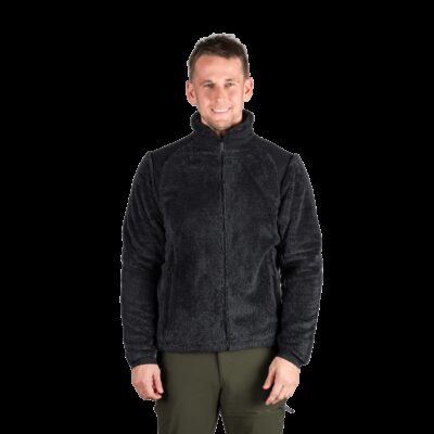 Pánsky sherpa flísový sveter so spevnenými částmi MIKOLAJ 14